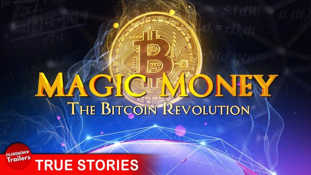 Promotional graphic highlights "Magic Money: The Bitcoin Revolution." Ideal for those looking to buy crypto on Coinmama.